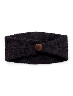 Texas Tech Beaded Double T on Black Knit Headband – Side view