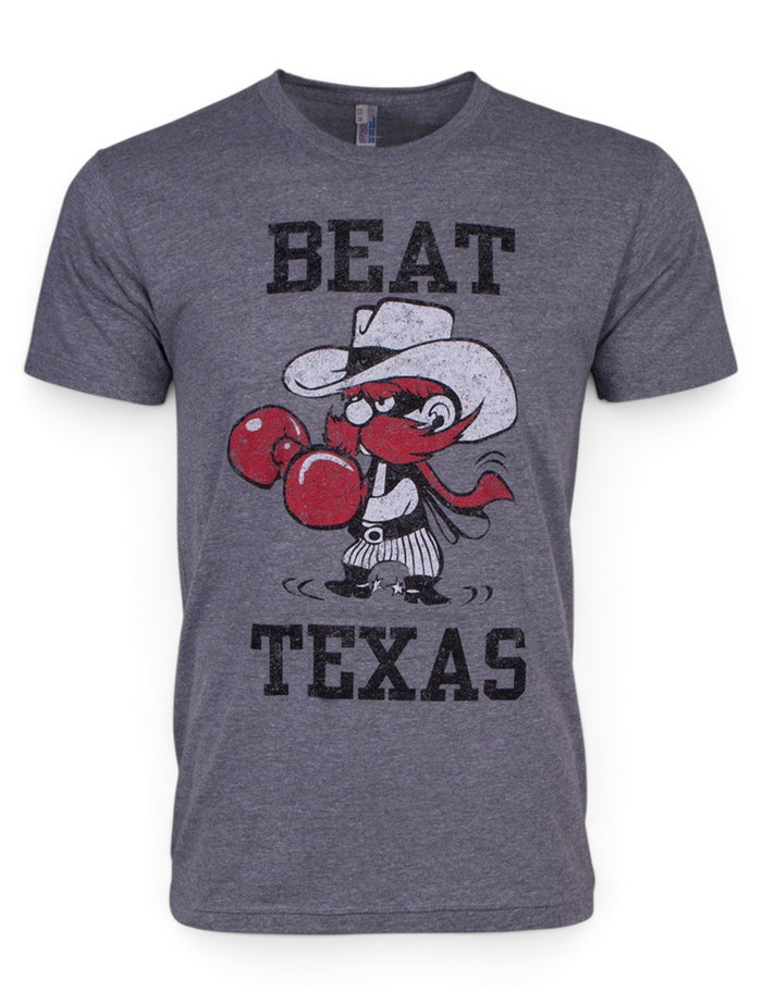 Texas Tech Beat Texas "Puncher" Heather Grey T-Shirt – Front view