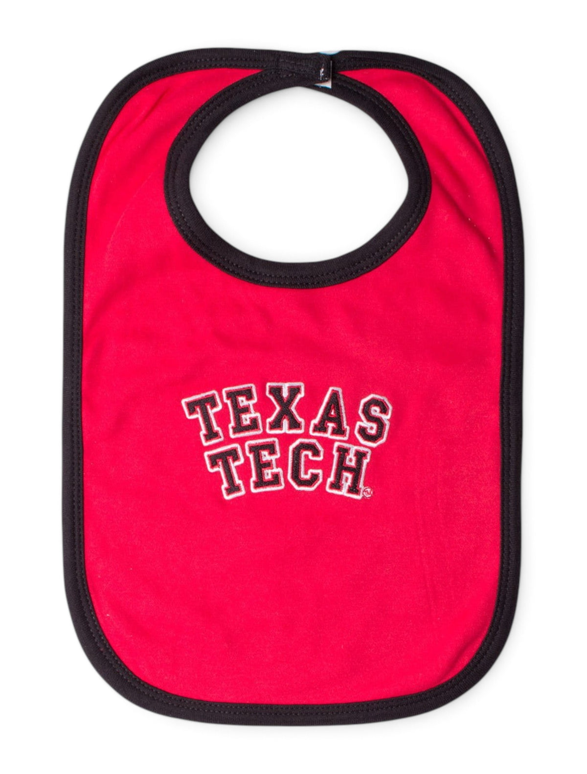 Texas Tech Block Red and Black Bib – Front view