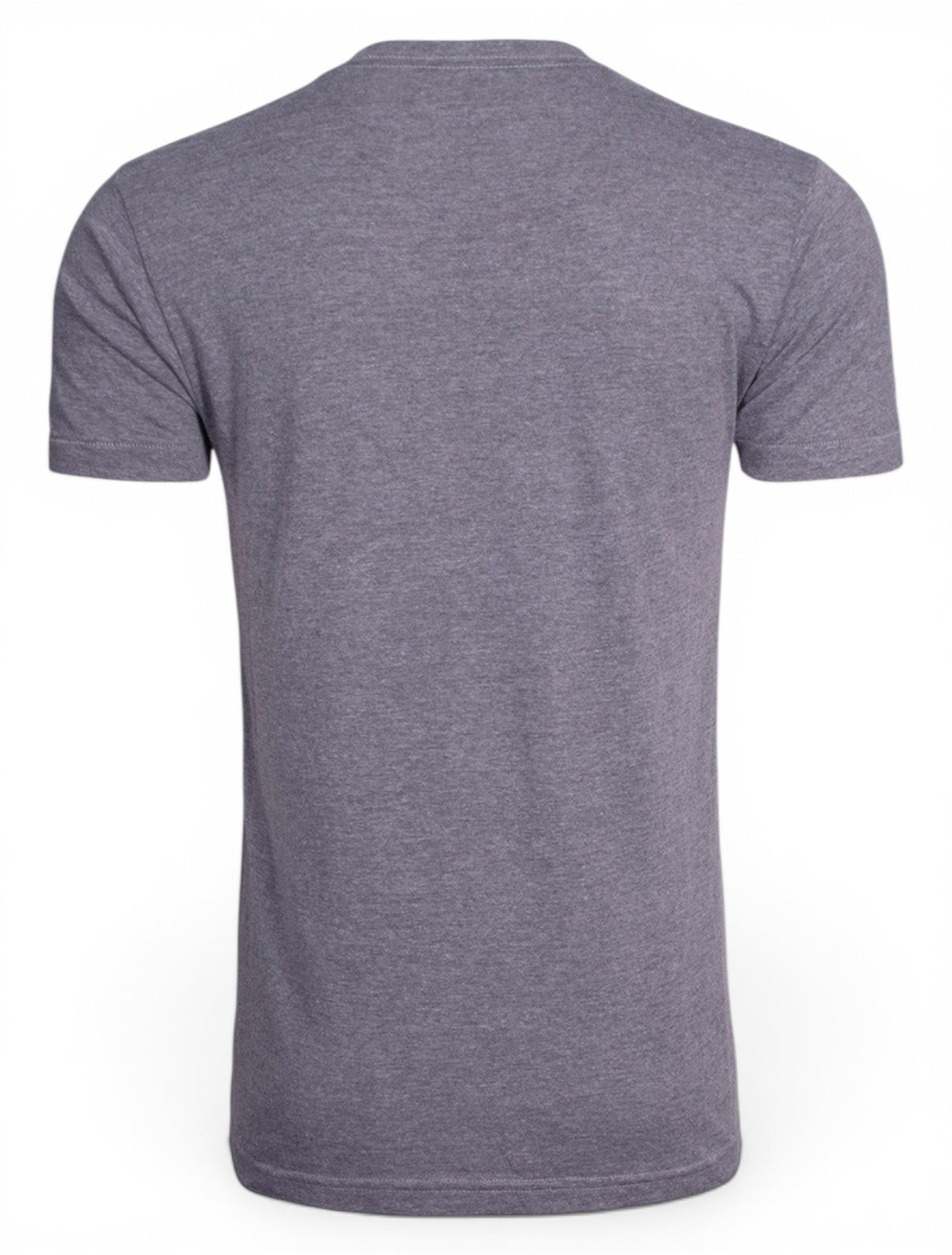 Texas Tech Block & Red Raiders Script on Heather Grey T-Shirt – Back view