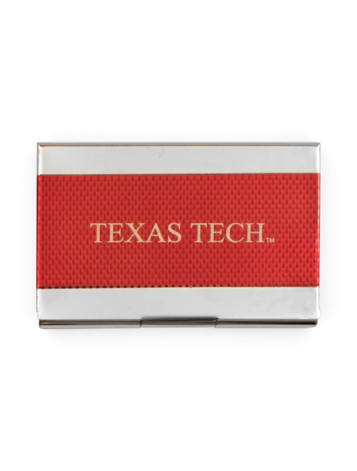 Texas Tech Business Card Holder – Red front view