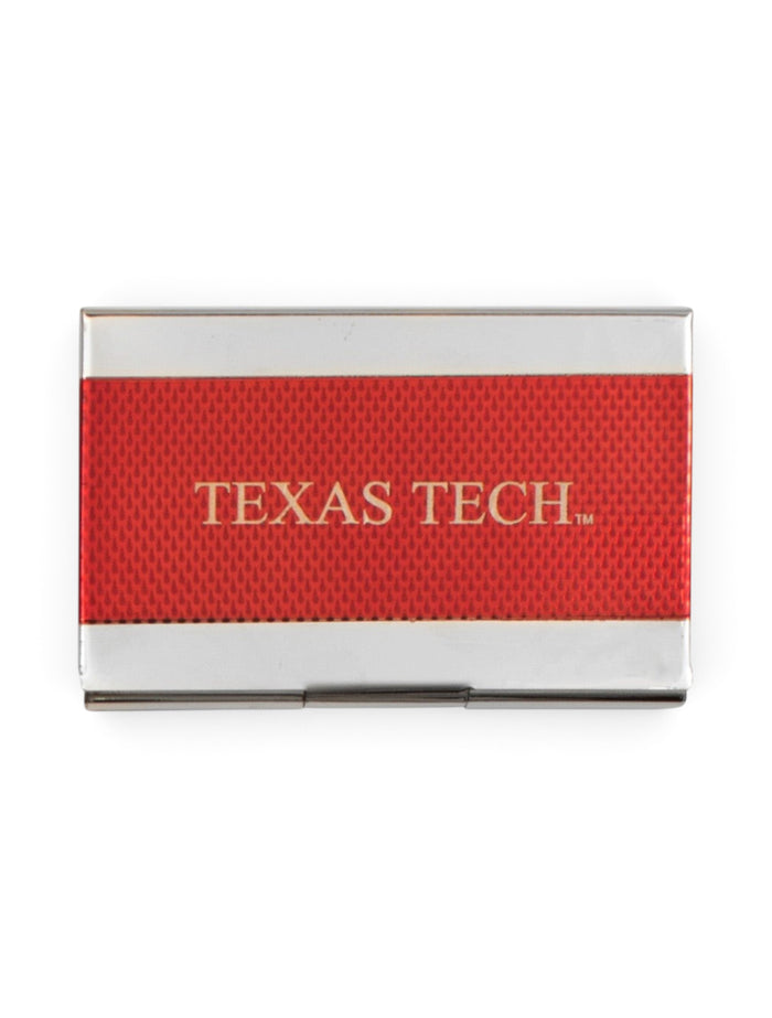 Texas Tech Business Card Holder – Red front view