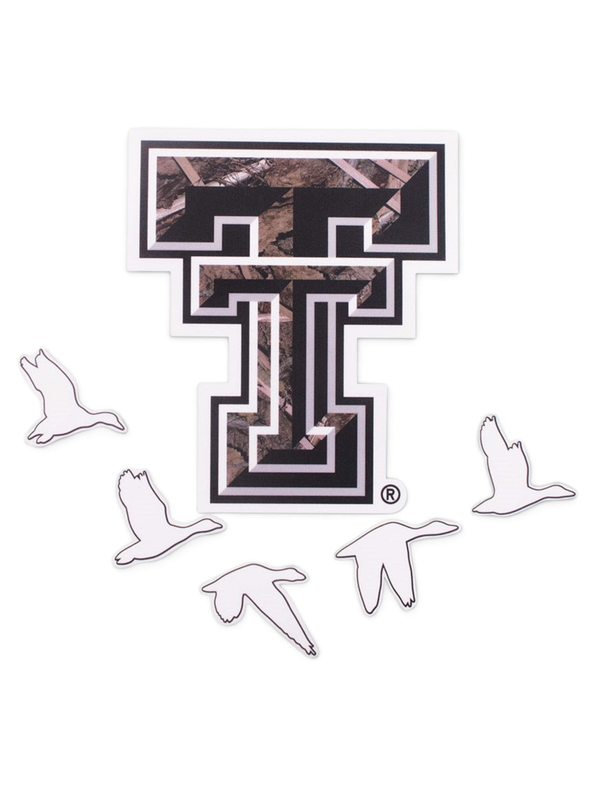 Texas Tech Camo Double T and Water Fowl – Front view