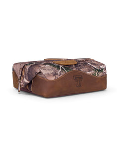 Texas Tech Camo Leather Double T Travel Kit – Detail