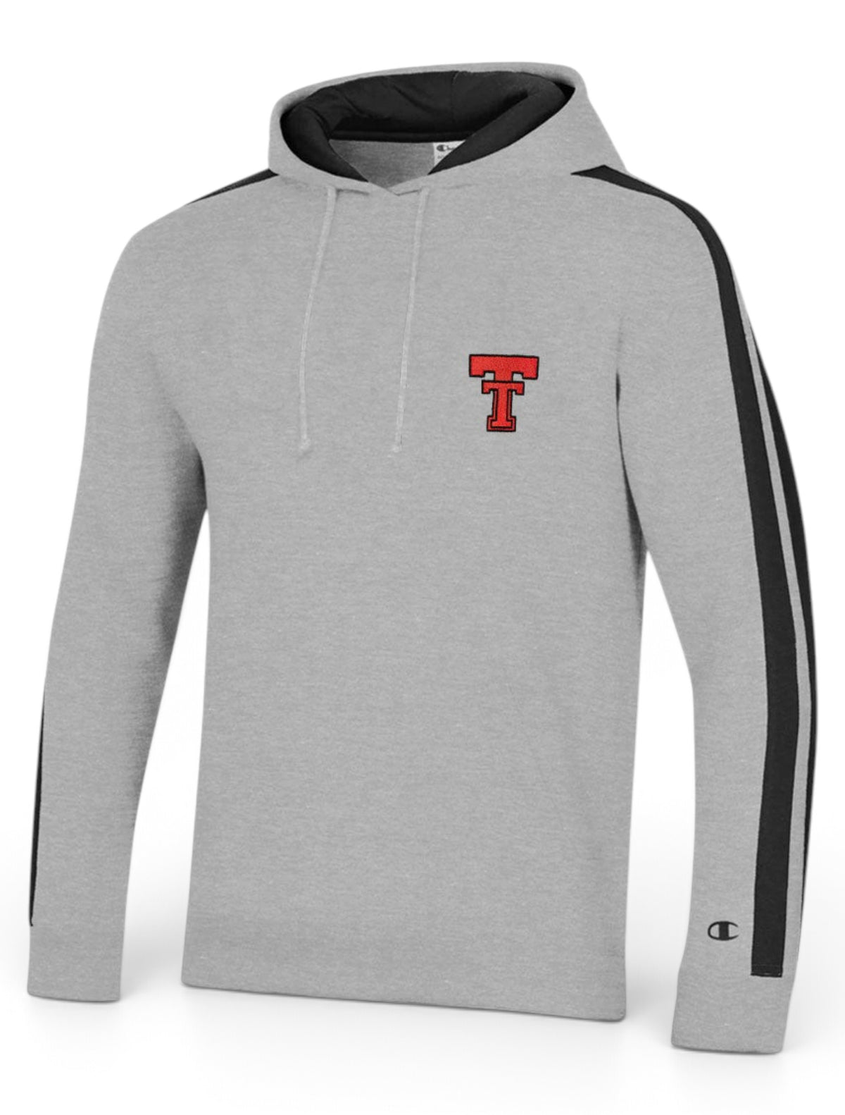 Texas Tech Champion 2021 "Super Fan" Striped Pull Over Hood – Front view