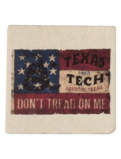 Texas Tech Contino Flag Marble Coaster – Front view
