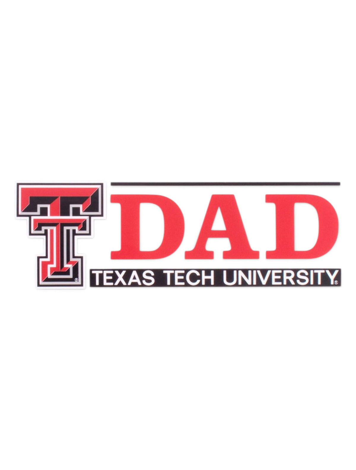 Texas Tech DAD with Double T Decal – Front view