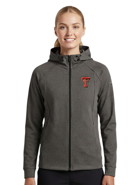 Texas Tech Dark Horse "Lock In" Women's Full Zip Pro Jacket – Front view