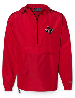 Texas Tech Dark Horse "Pack N Go" Raider Red Pullover – Front view