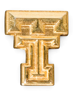 Texas Tech DaynaU Double T Gold Pin – Front view