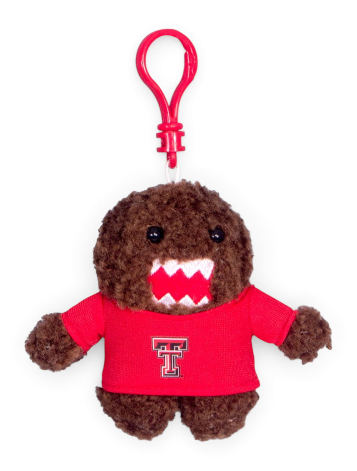 Texas Tech Domo with Red T-Shirt Key Chain – Front view