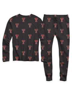 Texas Tech Double T All Over TODDLER Pajama Set – Front view