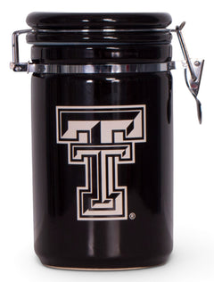 Texas Tech Double T Black Canister – Front view
