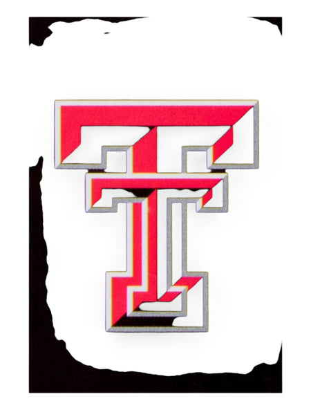 Texas Tech Double T Black Garden Flag – Front view