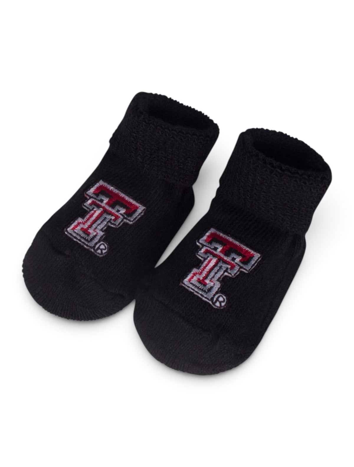 Texas Tech Double T Black INFANT Booties – Side view