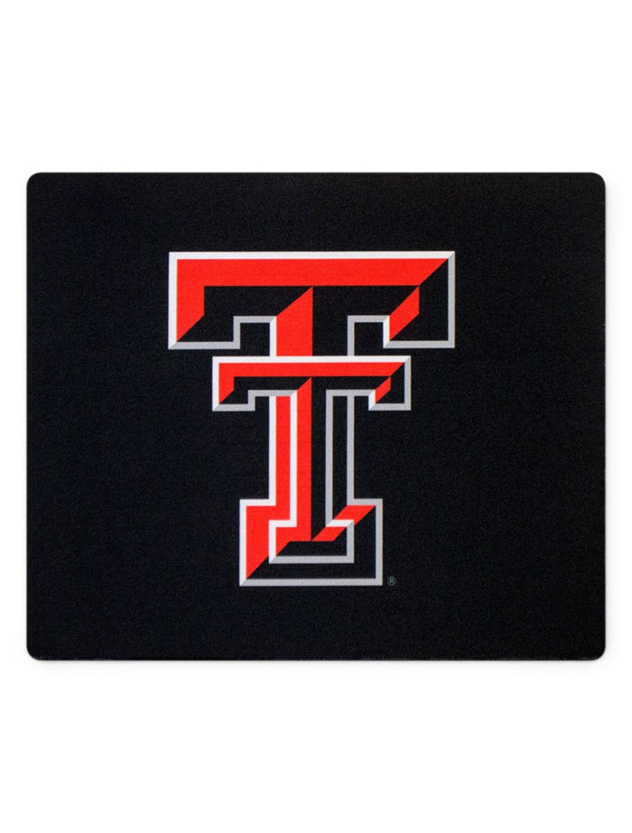 Texas Tech Double T Black Mouse Pad – Front view