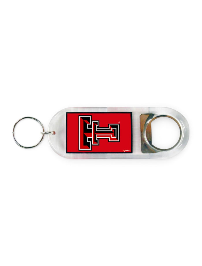 Texas Tech Double T Bottle Opener Keychain – Front view