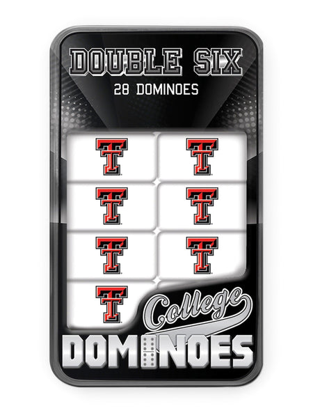 Texas Tech Double T "Double-Six" Dominoes – Front view