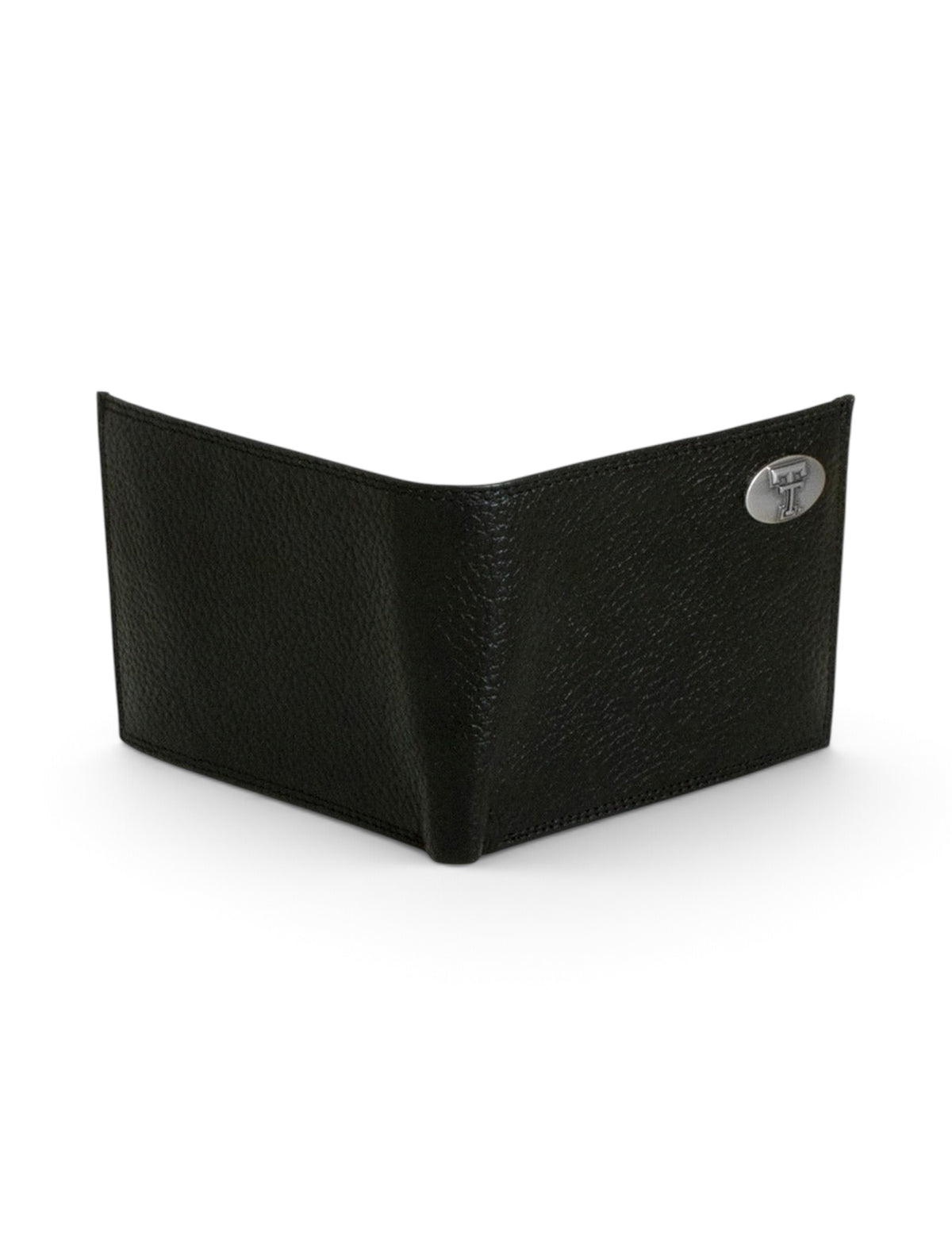 Texas Tech Double T Emblem on Leather Wallet – Back view
