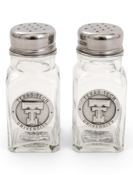 Texas Tech Double T Emblem on Salt & Pepper Shakers – Front view