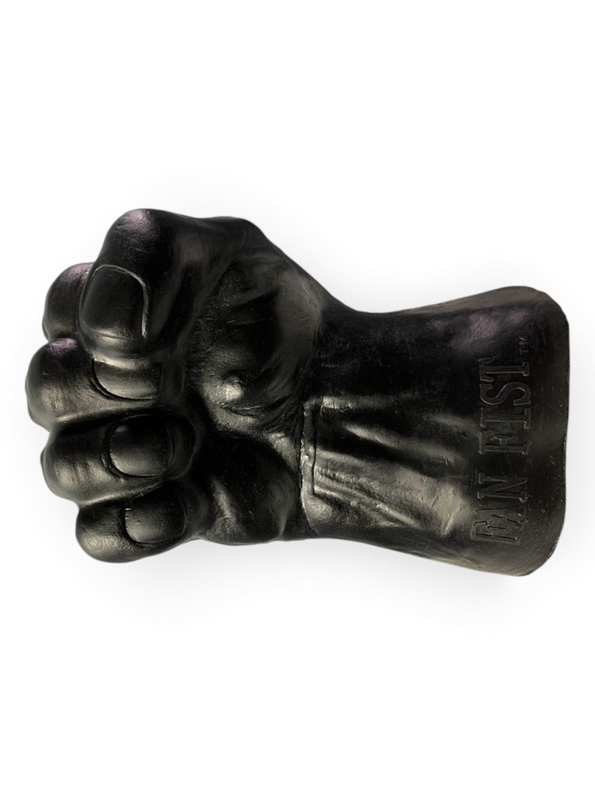 Black foam Texas Tech Fan Fist from the knuckle side, with “Fan Fist” embossed at the cuff