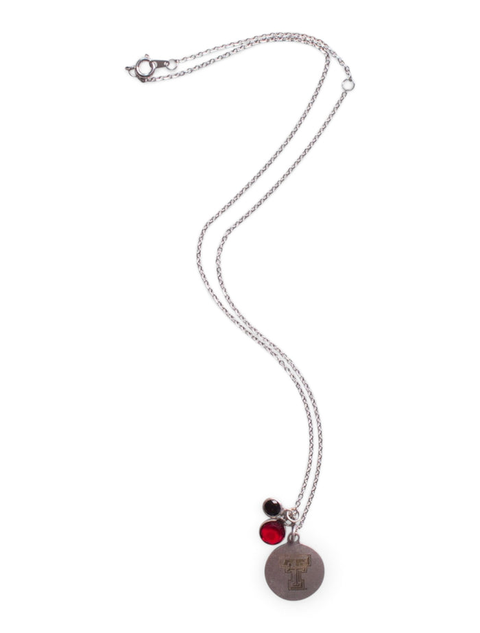 Texas Tech Double T "Frankie" Necklace – Front view