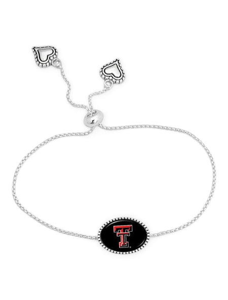 Texas Tech Double T "Kennedy" Slider Bracelet – Front view