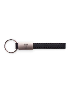 Texas Tech Double T Leather Strap Keychain – Front view