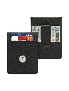 Texas Tech Double T Metal Medallion Money Clip Card Holder – Front view