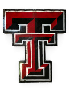 Texas Tech Double T Metal Wall Decor – Front view