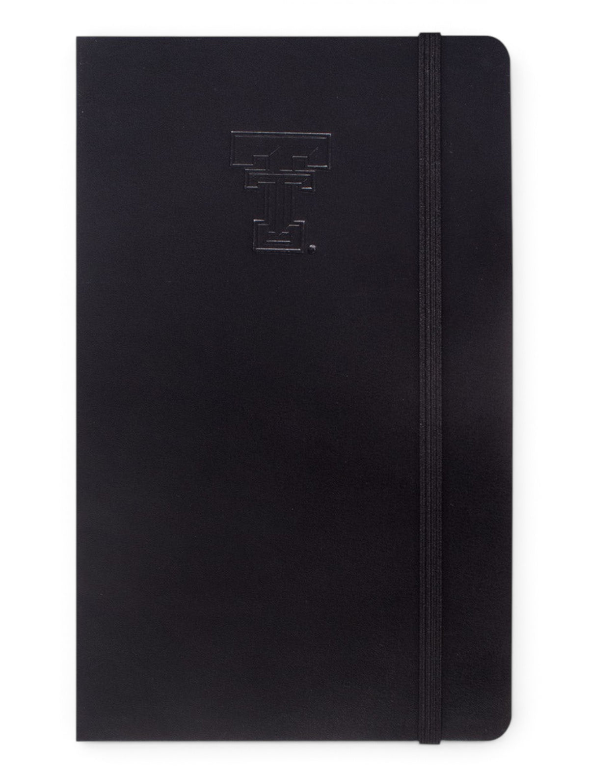 Texas Tech Double T Moleskine Ruled Notebook – Black front view