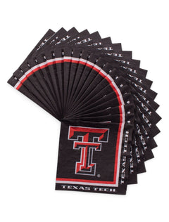 Texas Tech Double T Napkins – Black front view