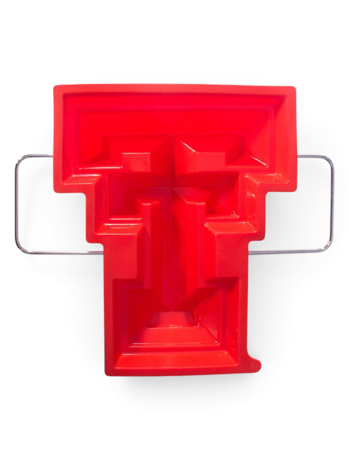 Texas Tech Double T Red Silicone Cake Pan – Front view