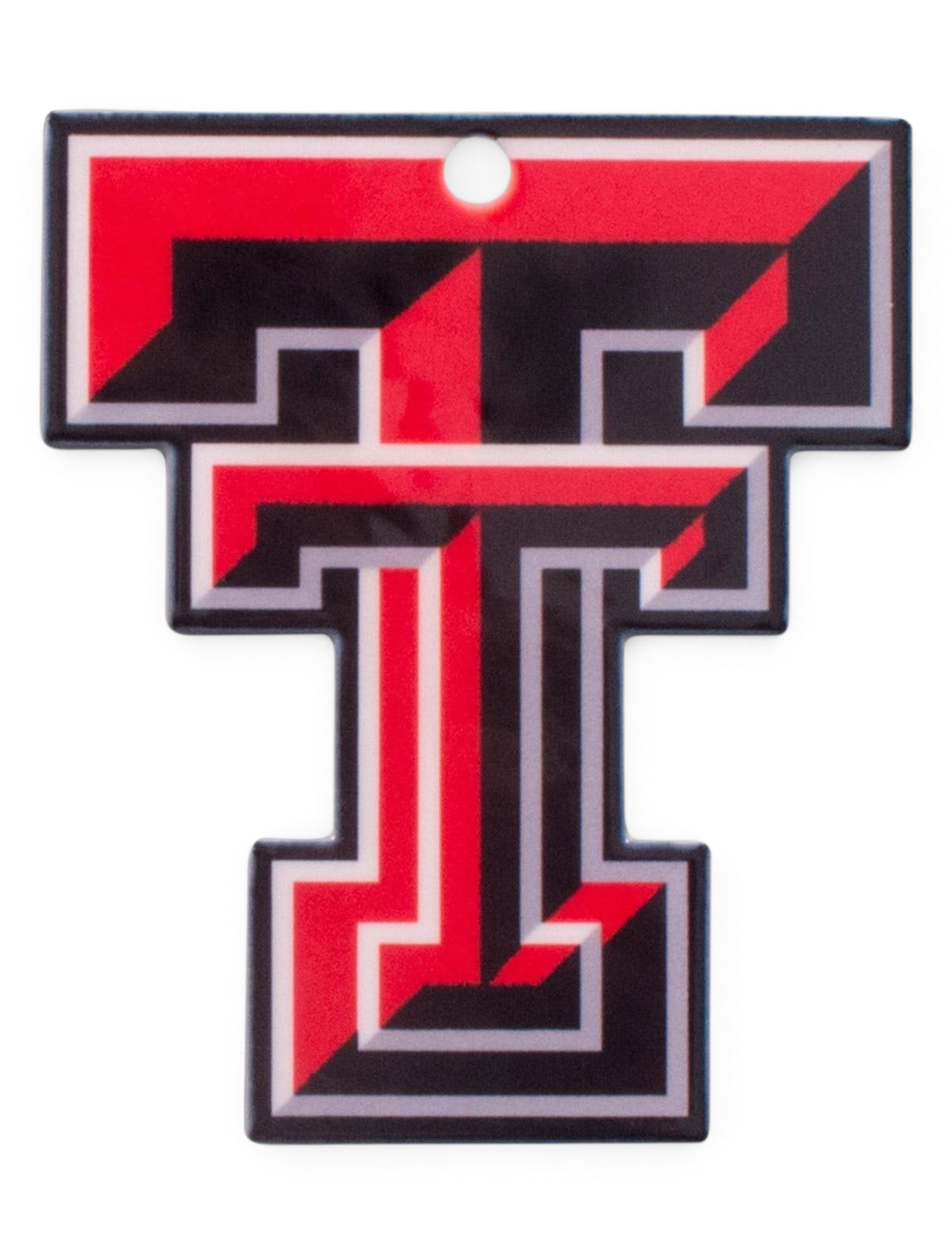 Texas Tech Double T Steel Magnet – Front view