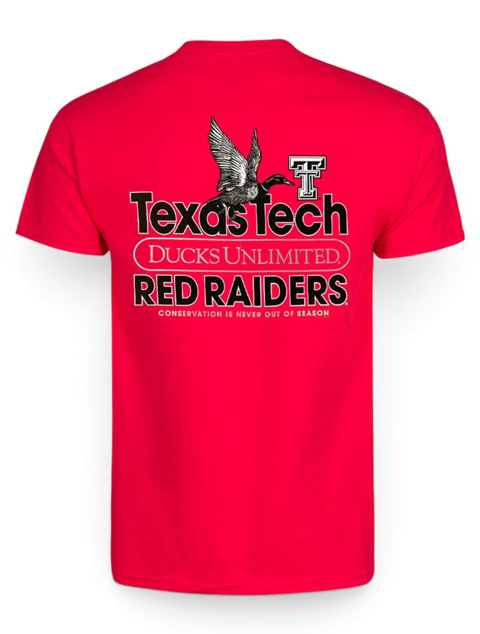 Texas Tech Ducks Unlimited "Single Duck" Short Sleeve Comfort T-Shirt – Front view