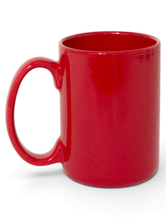 Texas Tech Enamel Double T Emblem Coffee Mug – Red back view