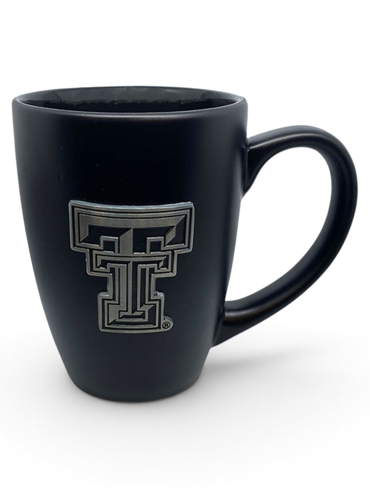 Texas Tech Enamel Full Color Double T Emblem Coffee Mug – Black front view