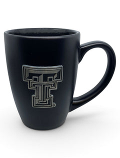 Texas Tech Enamel Full Color Double T Emblem Coffee Mug – Black front view