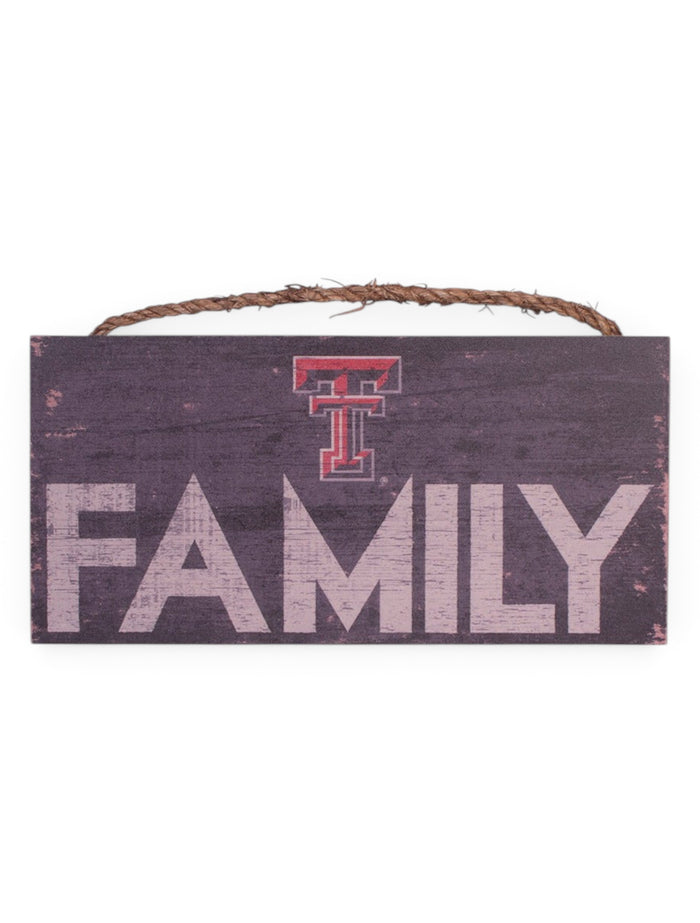 Texas Tech Family Sign – Front view