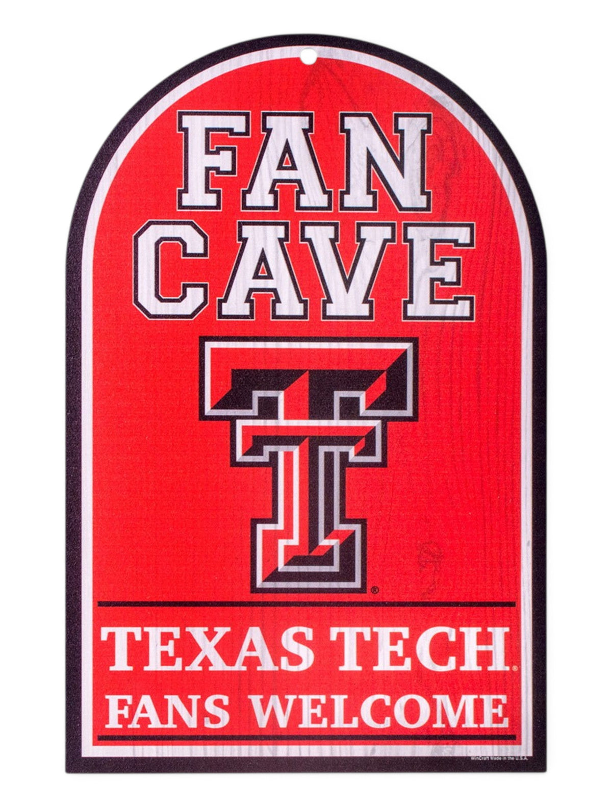 Texas Tech Fan Cave Double T Wall Hanging – Front view