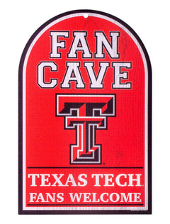 Texas Tech Fan Cave Double T Wall Hanging – Front view