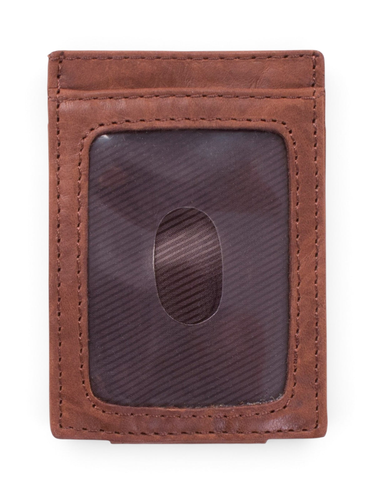 Texas Tech "Flip" Front Pocket Leather Wallet – Back view