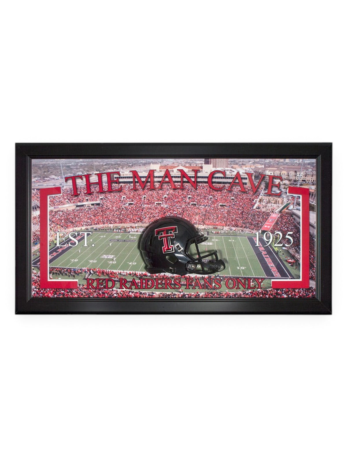Texas Tech Football Man Cave Frame – Front view