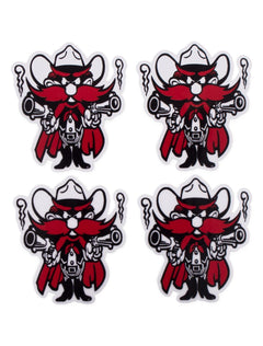 Texas Tech Four Pack Raider Red Decal – Front view