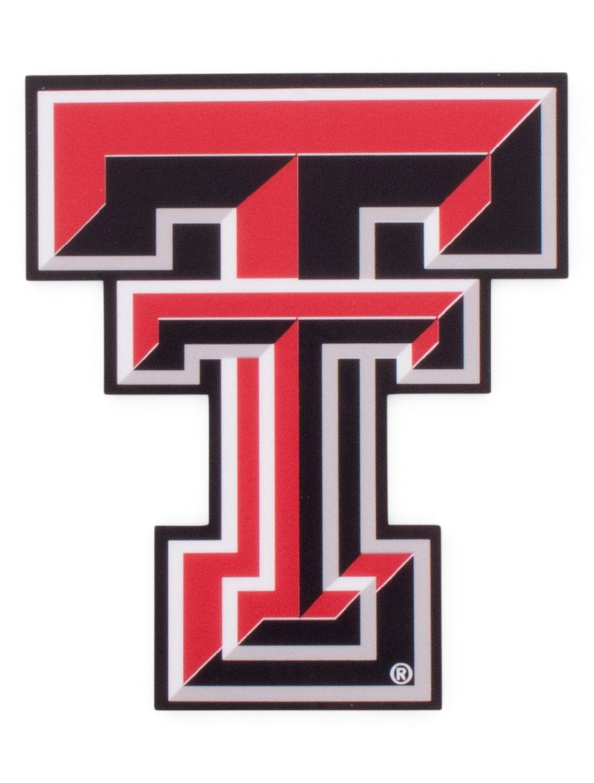 Texas Tech Full Color Double T Decal – Front view