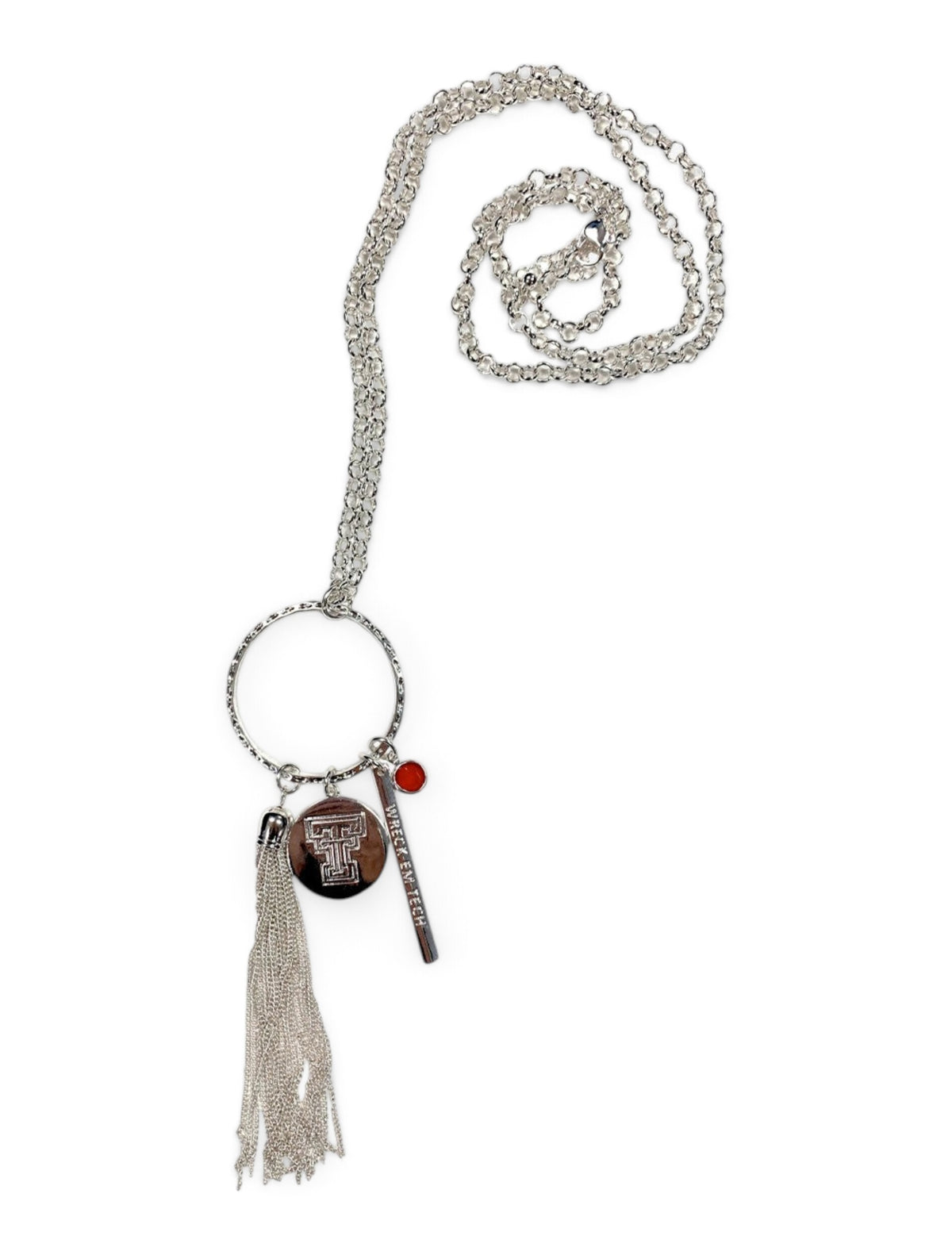 Texas Tech "Gabby" Necklace with Charms – Front view