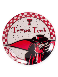 Texas Tech Gameday Ceramic Plate – Front view