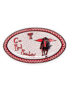 Texas Tech Gameday Ceramic Platter – Front view