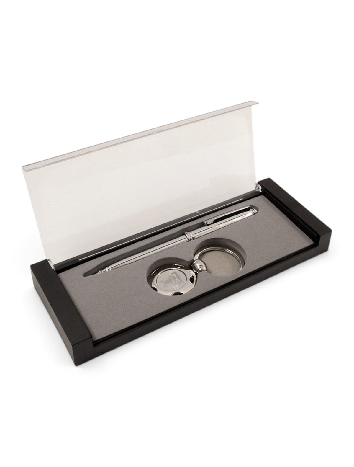 Texas Tech Gift Set with Silver & Gold Pen & Keychain Set – Front view