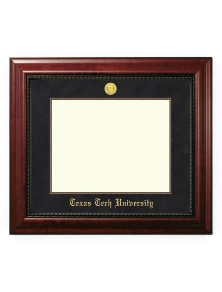 Texas Tech Gold Medallion Executive Diploma Frame U1 – Front view